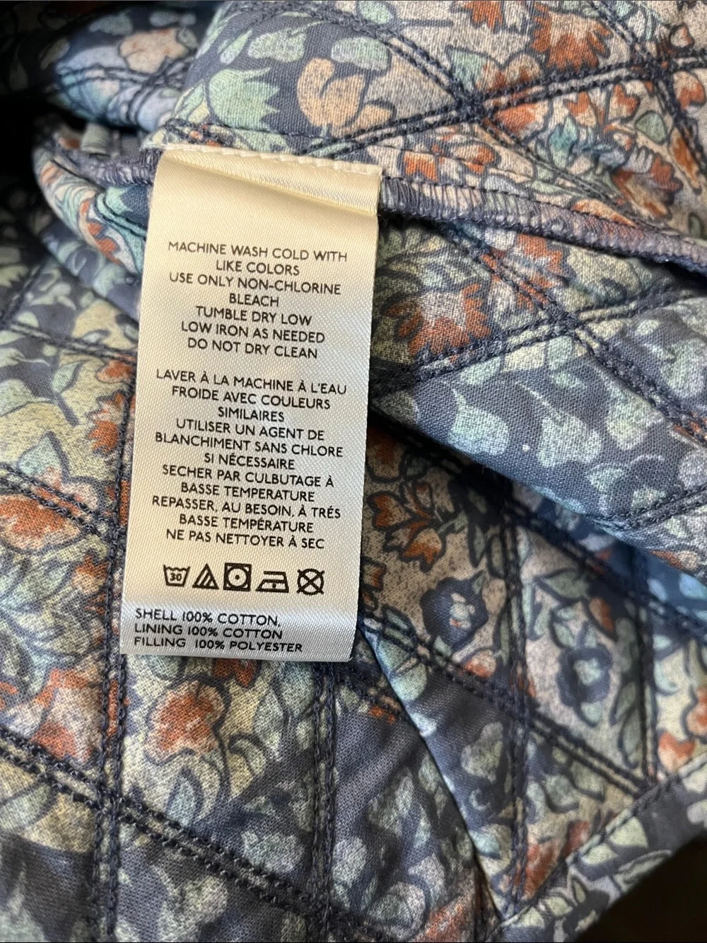 New women’s Free People Darla diamond quilted blue floral tapestry mini skirt.12